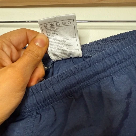 Vintage Nike Grey Tag Nylon Track Shorts in navy size medium - Picture 3 of 7